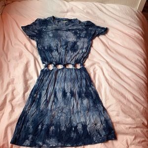 Tie-dye cut out American eagle dress